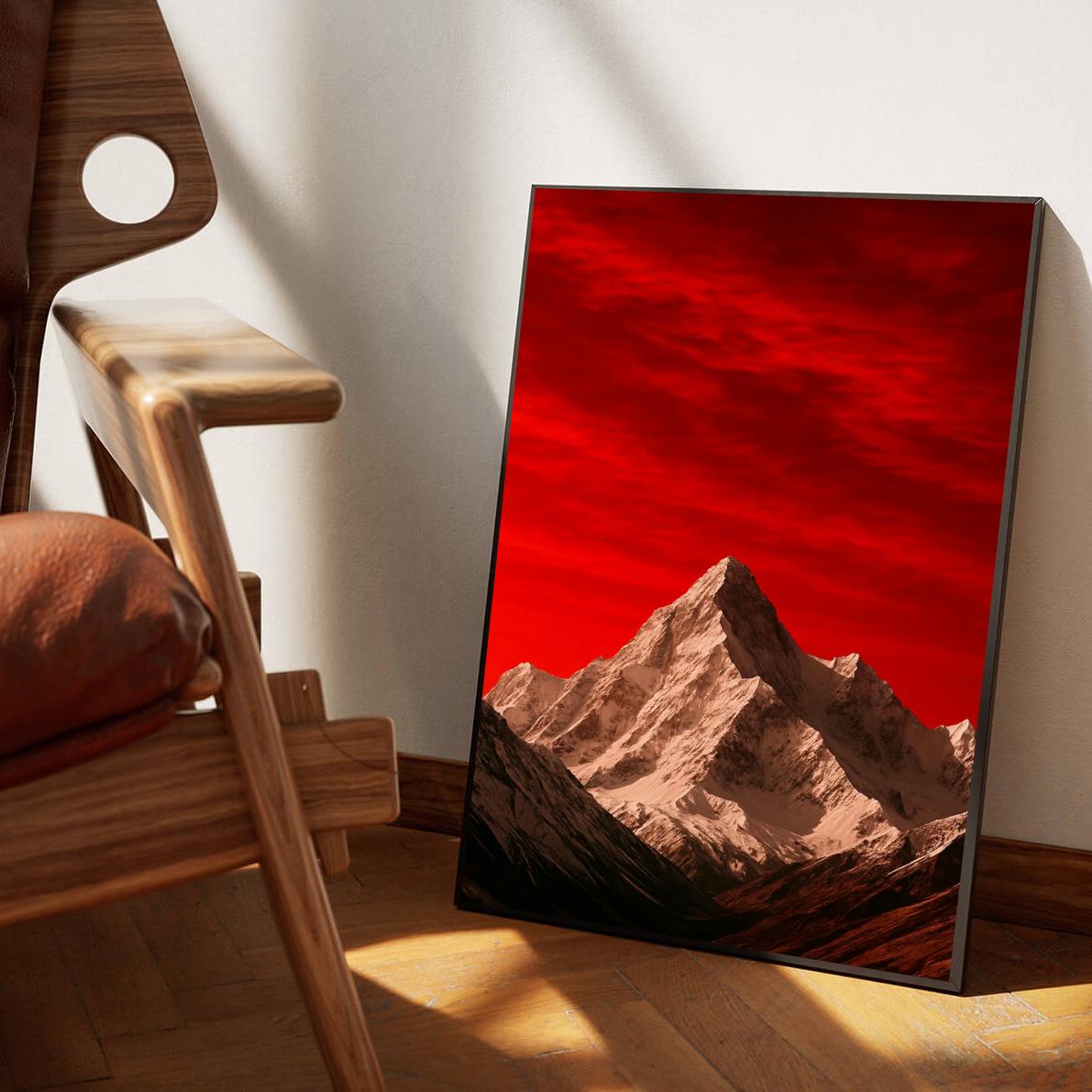 Red Sky Snow Mountain poster sfeerbeeld 1