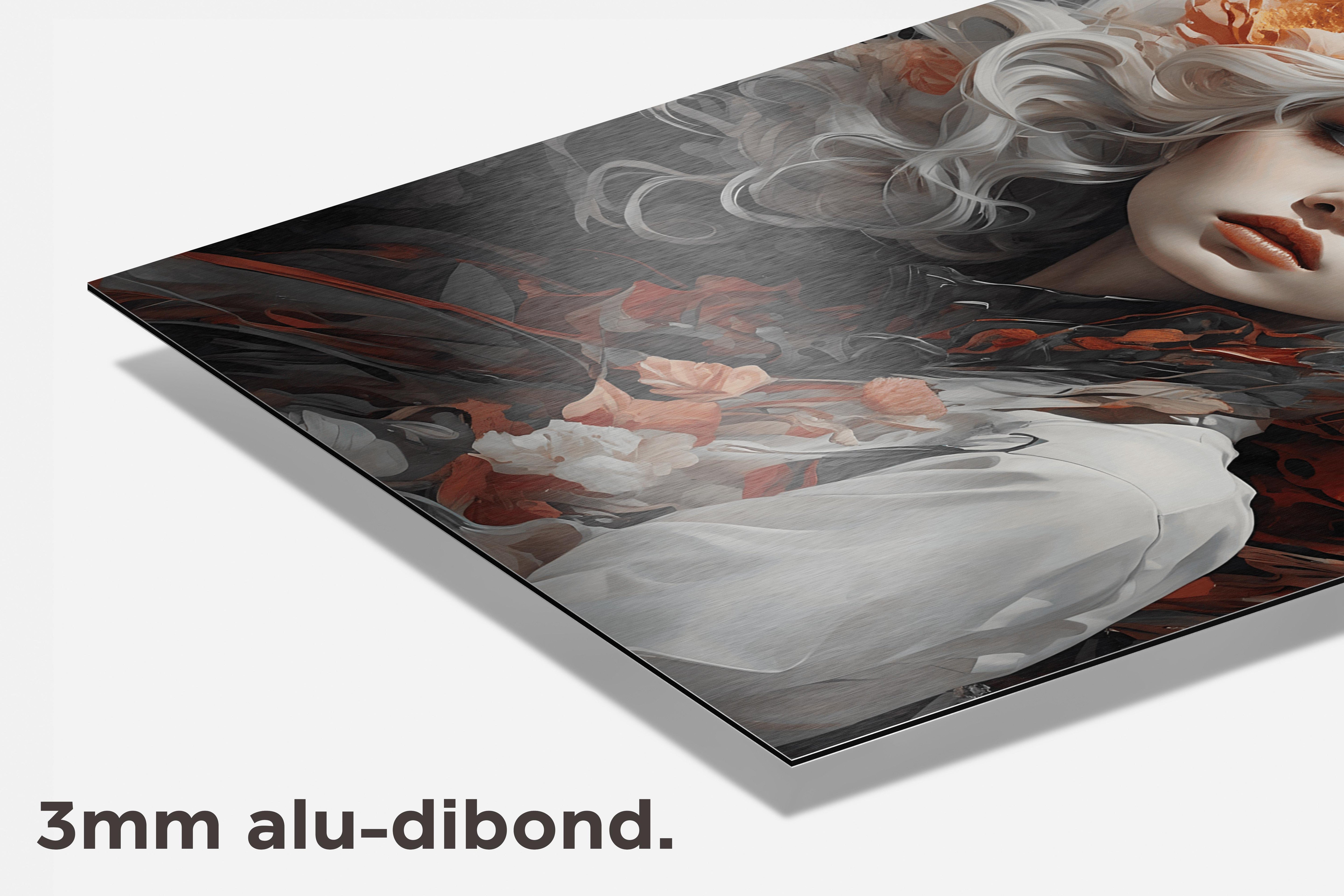 Bloemenportret dibond detail