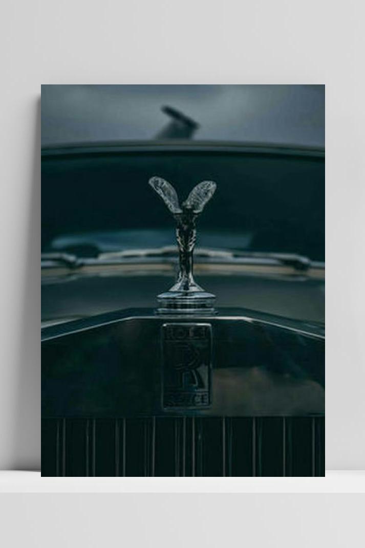 Rolls Royce Ecstasy op 3mm aluminium dibond