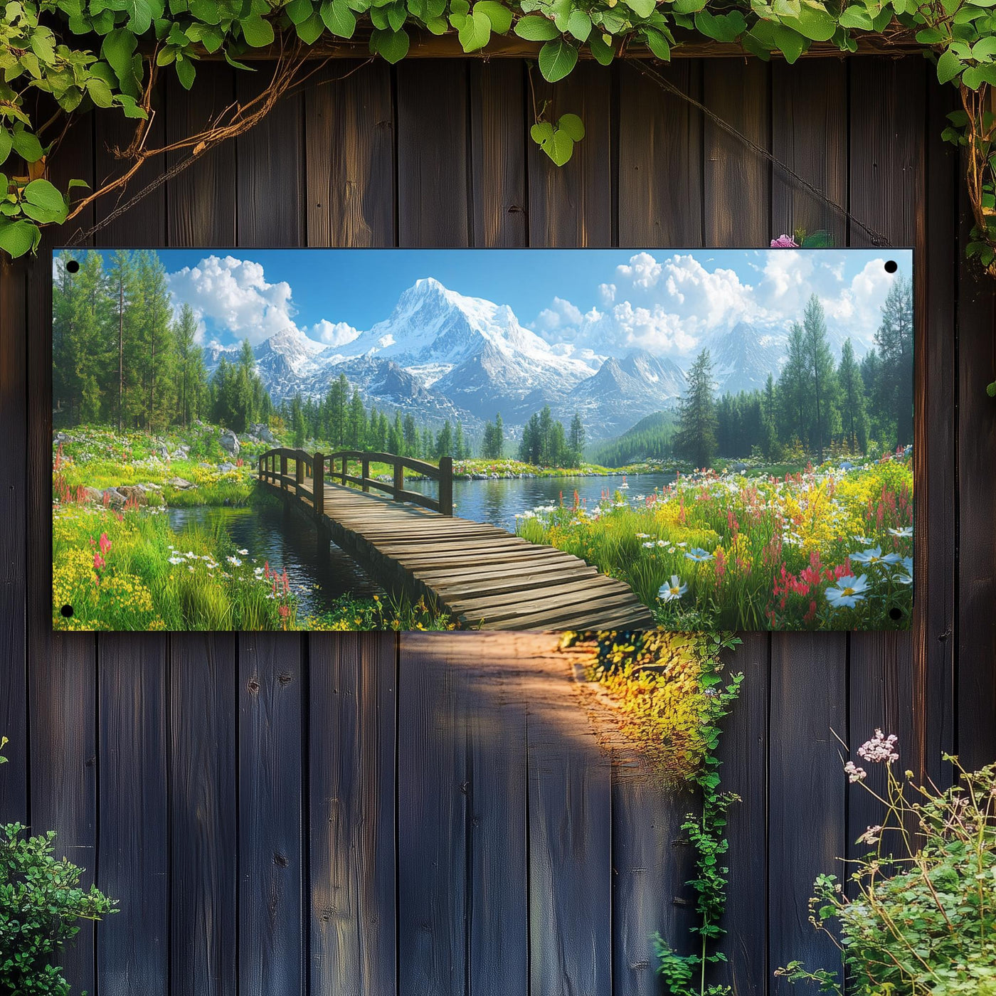 Affiche Affiche de jardin Alpes de 25 Artstreet