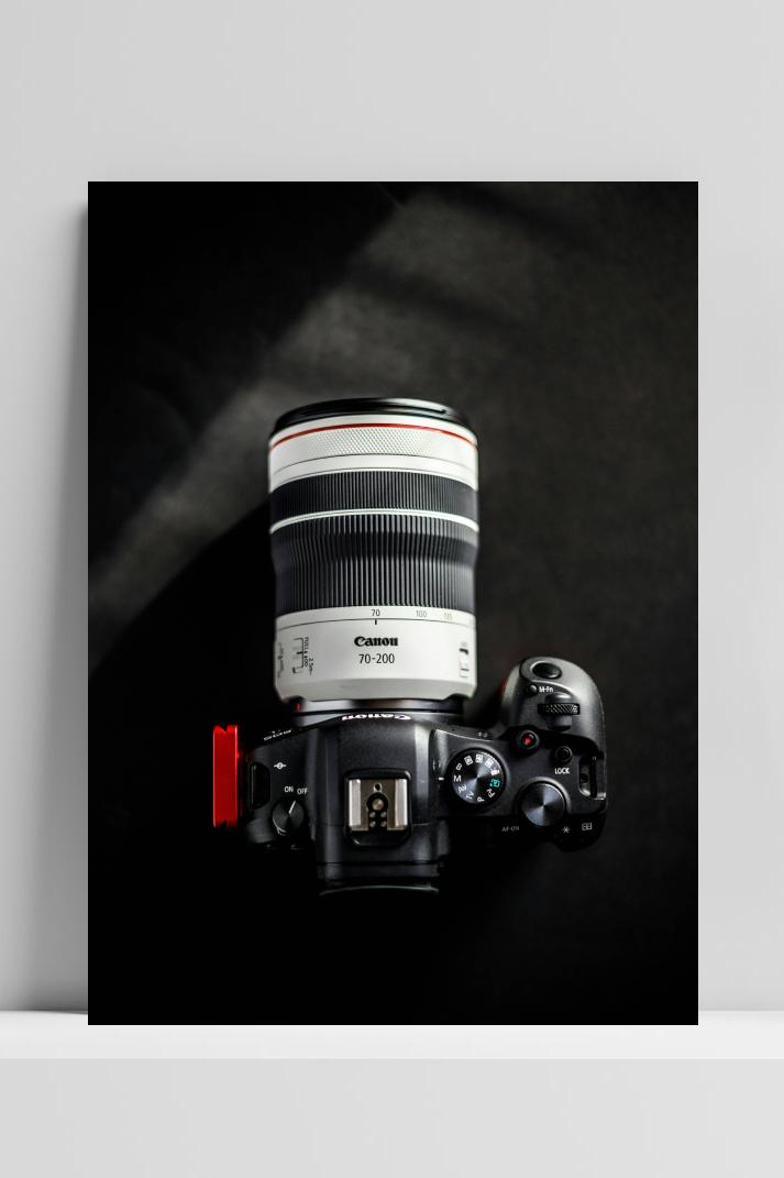 Canon Camera op 3mm aluminium dibond