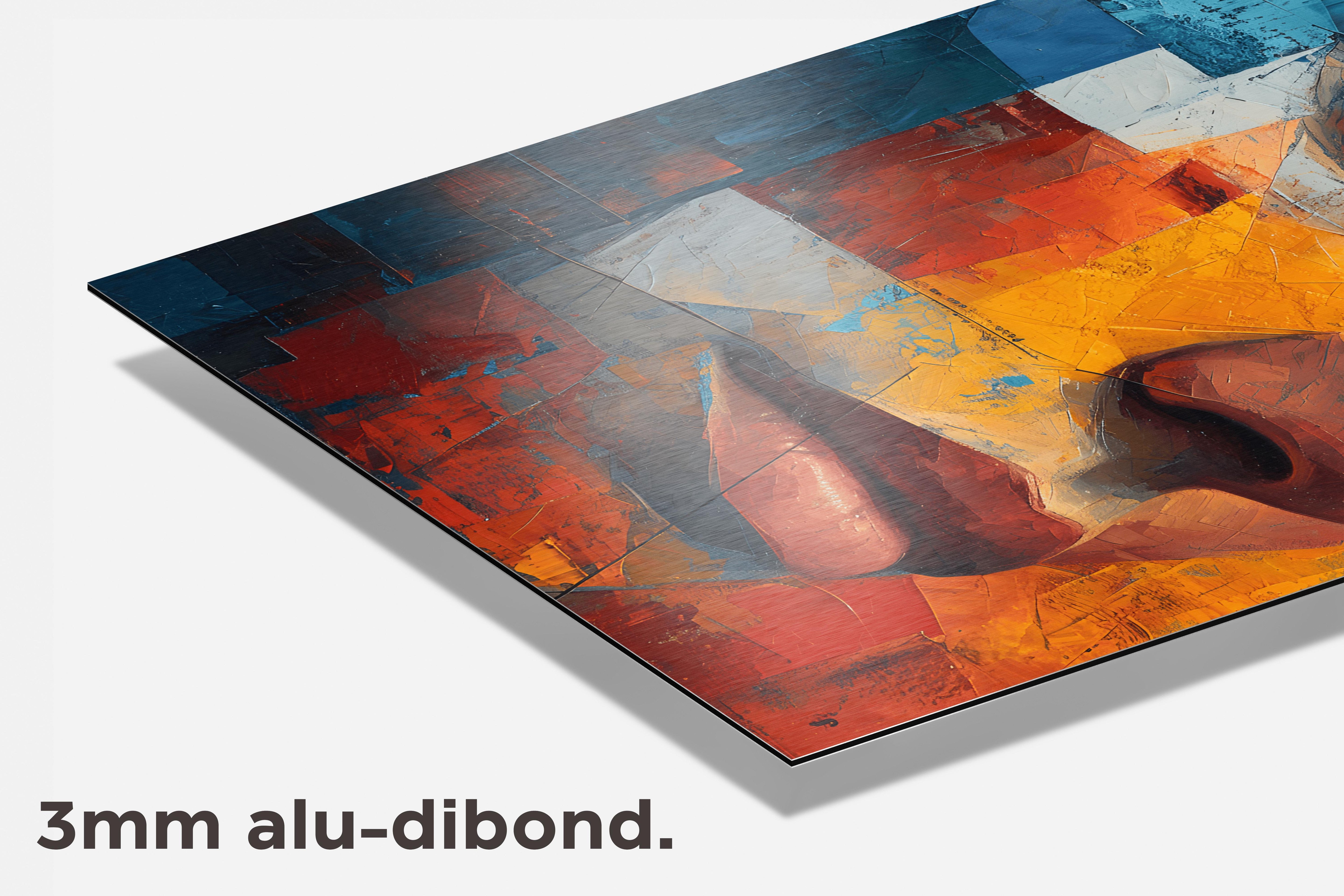 Vrouw Kleurvol dibond detail