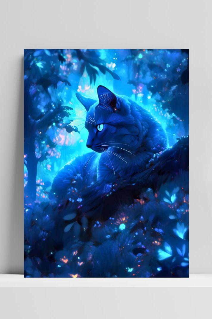 Kat Bos op 3mm aluminium dibond