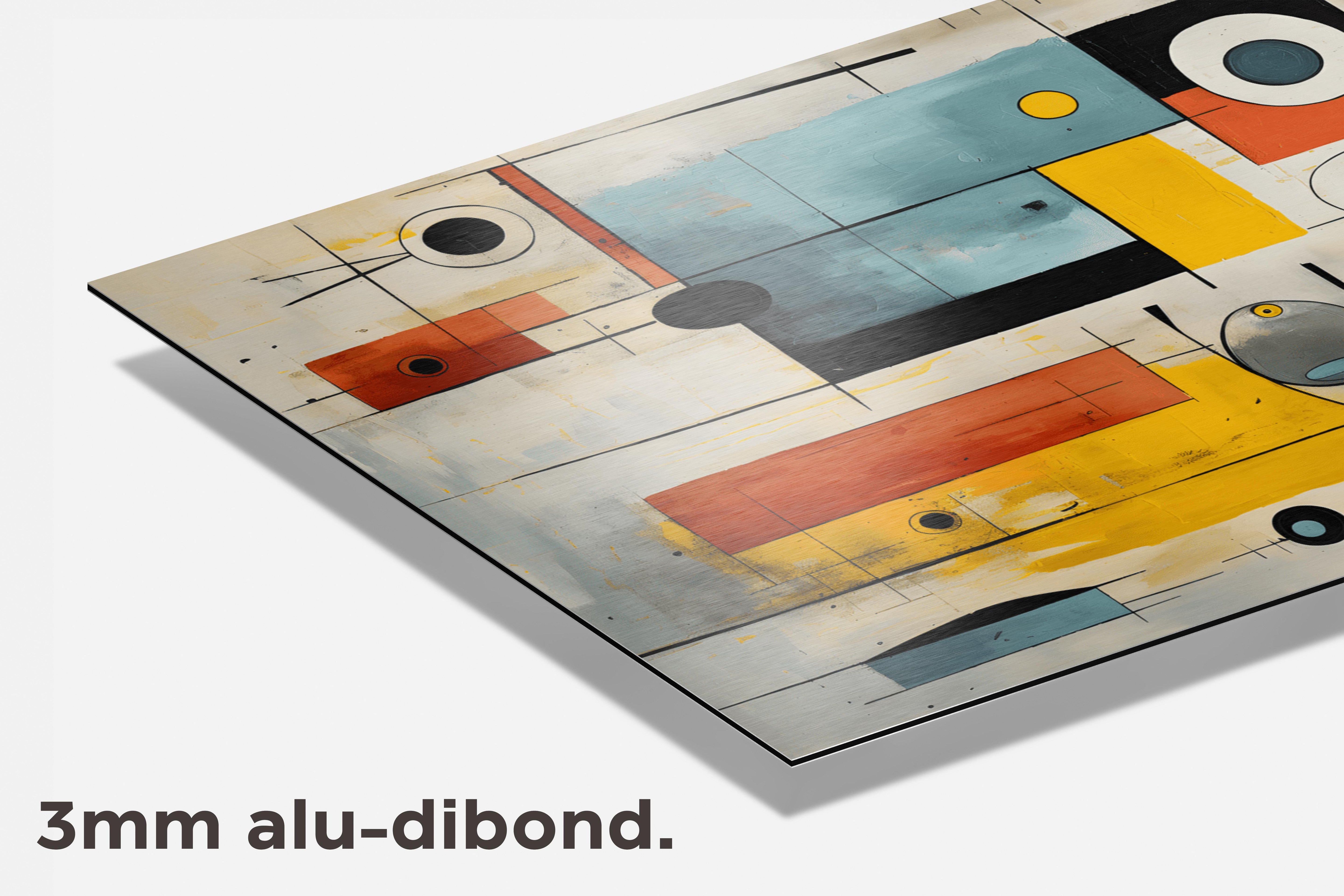 Lijnen en Vakken dibond detail
