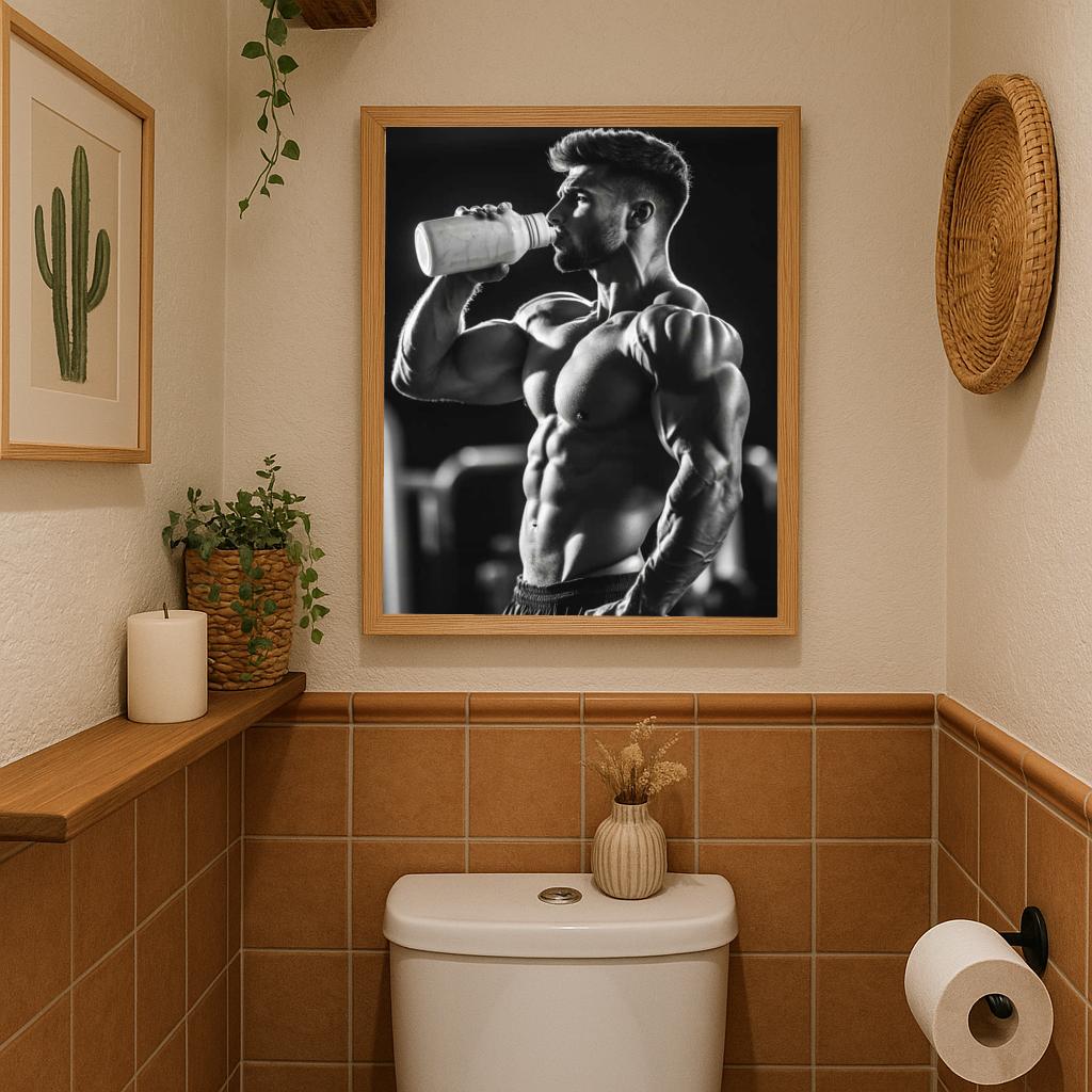 Muscle Man B&W poster sfeerbeeld 2