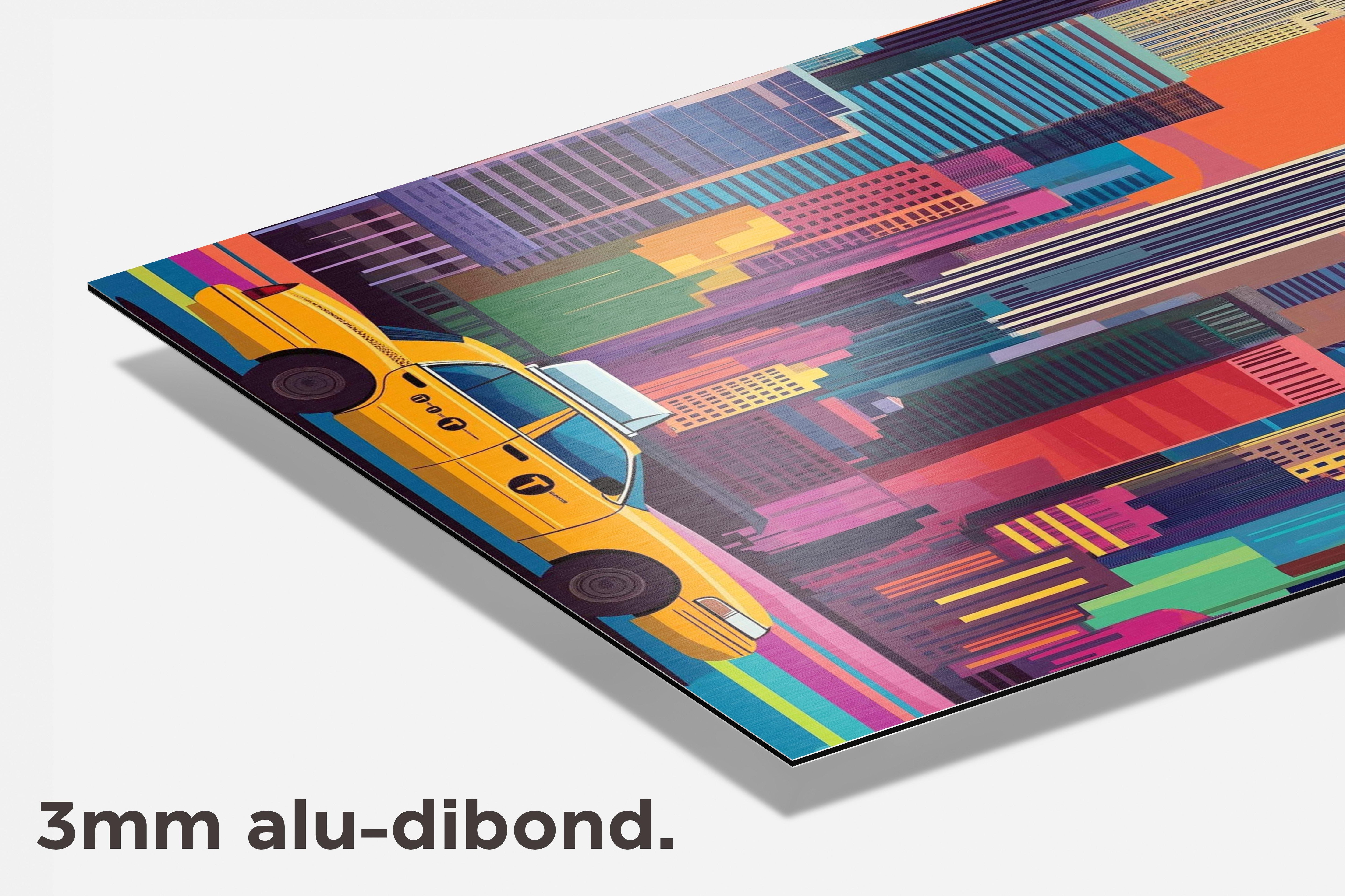 New York Skyline dibond detail