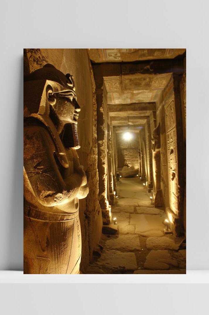 Oudheid Egypte op 3mm aluminium dibond
