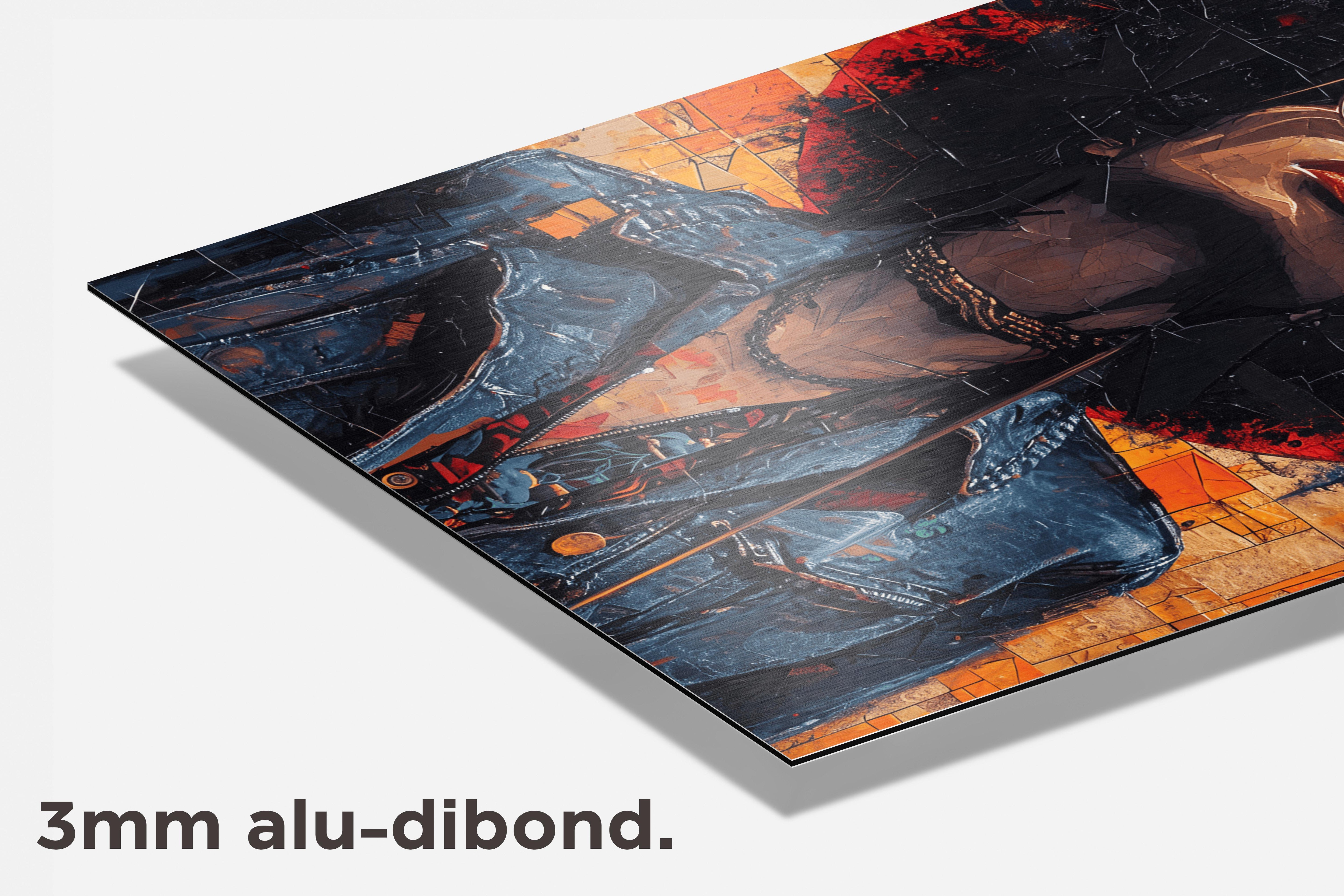 Afrikaans Oranje Bril dibond detail