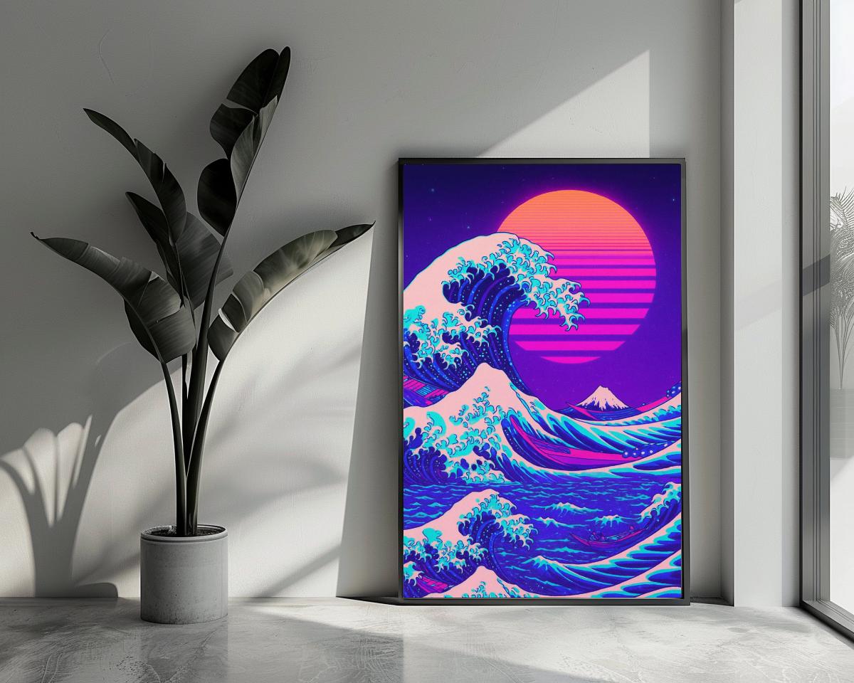 Great Wave Hokusai Geïnspireerd poster van 25 Artstreet