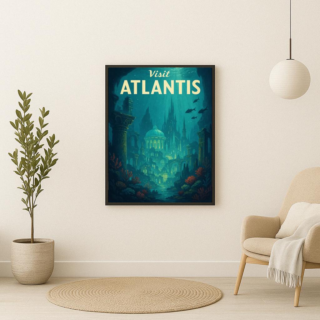 Visit Atlantis Text Quote poster sfeerbeeld 2