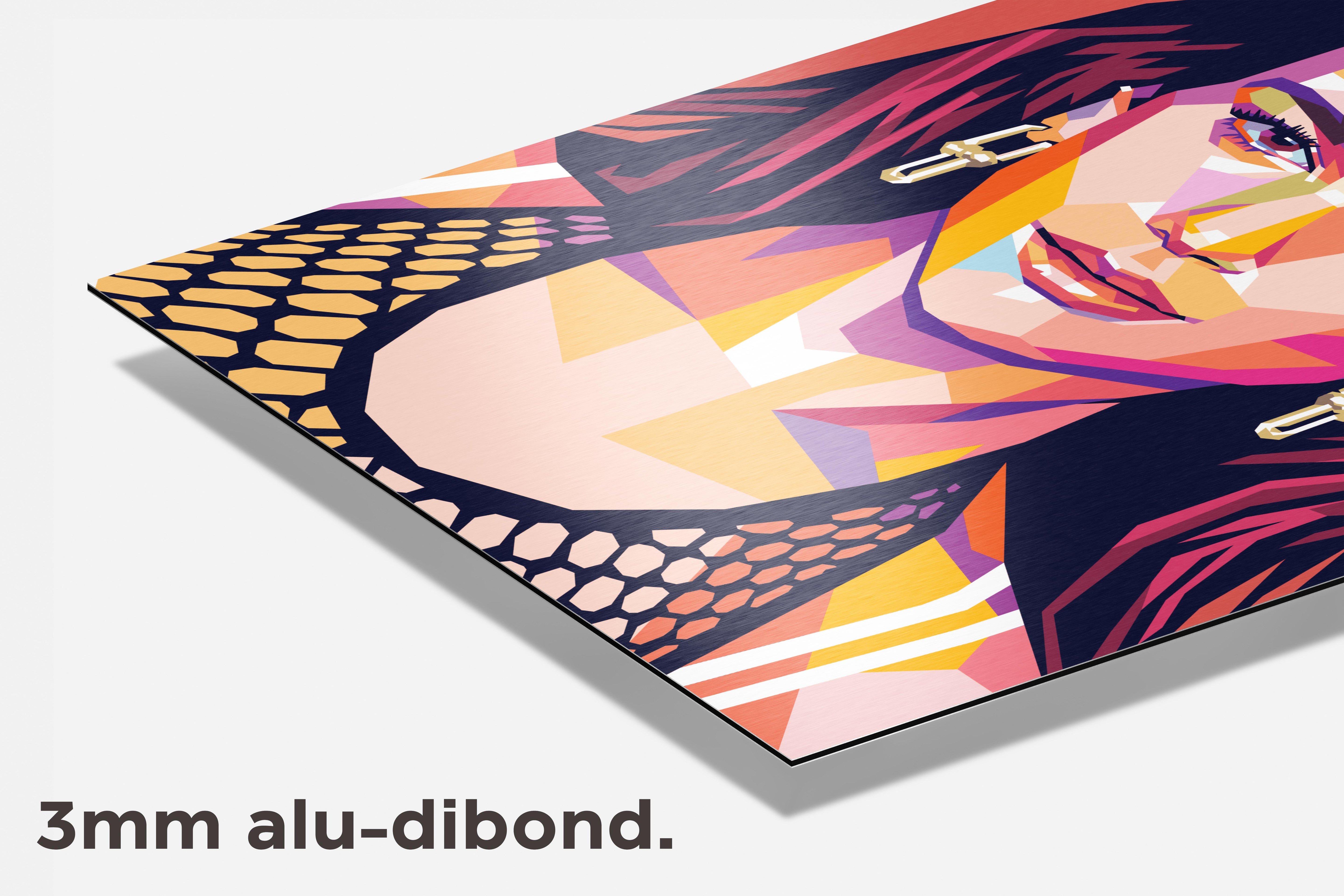 Dua Lipa dibond detail