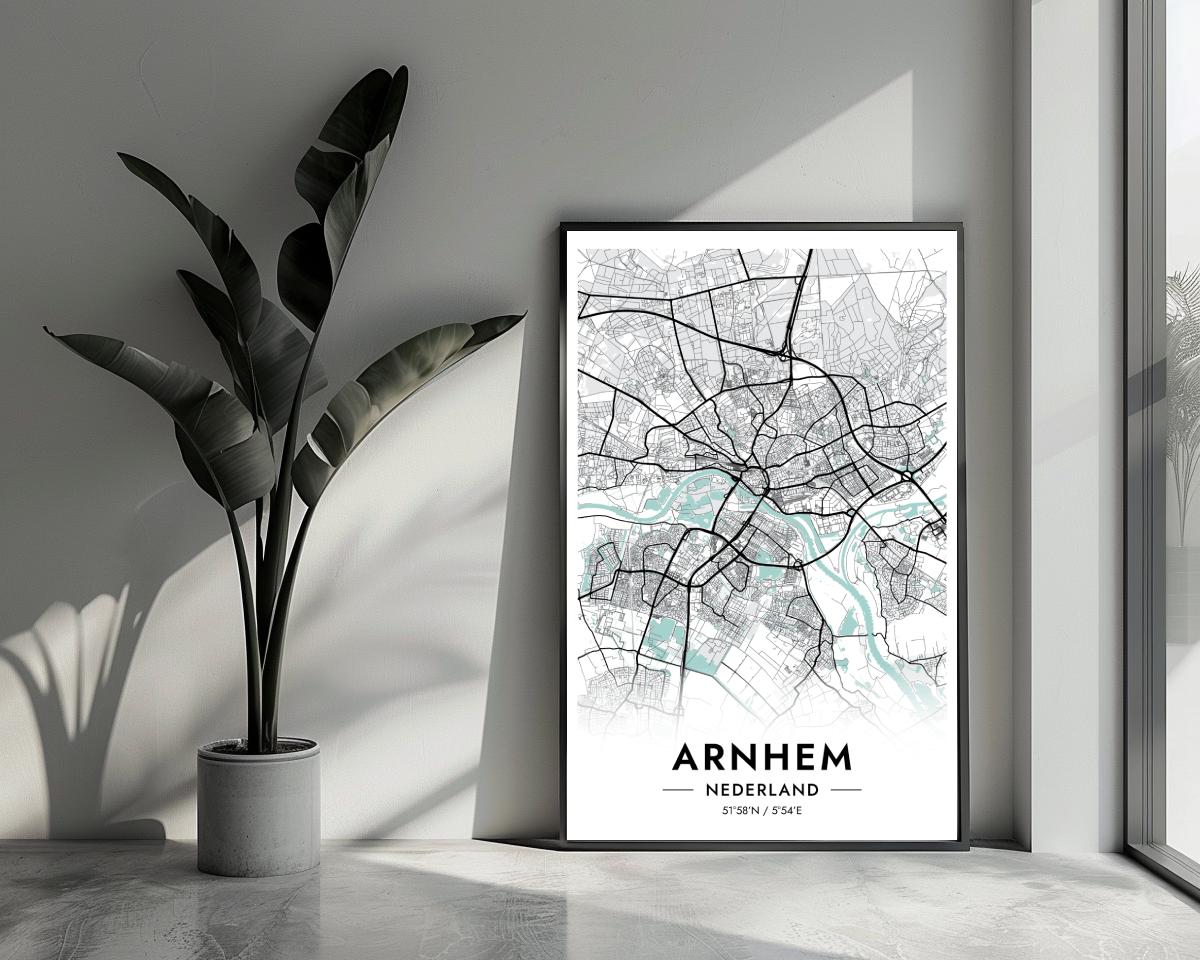 Arnhem Blauw poster van 25 Artstreet