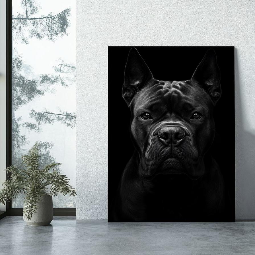 Cane Corso B&W poster sfeerbeeld 1