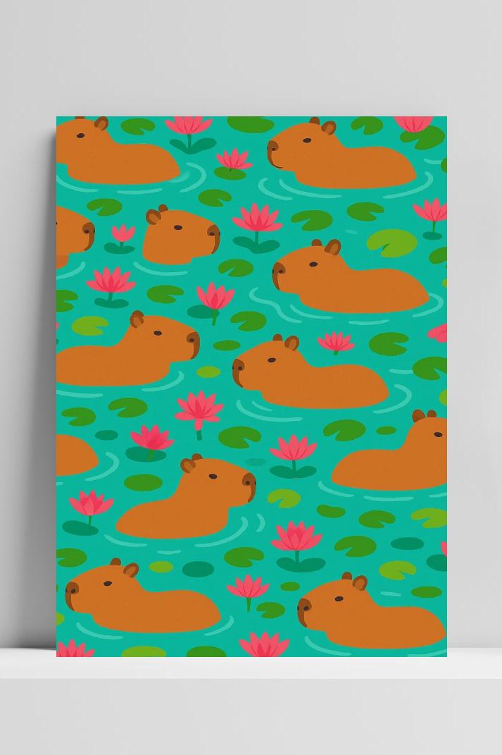 Capybara Lotus in interieur