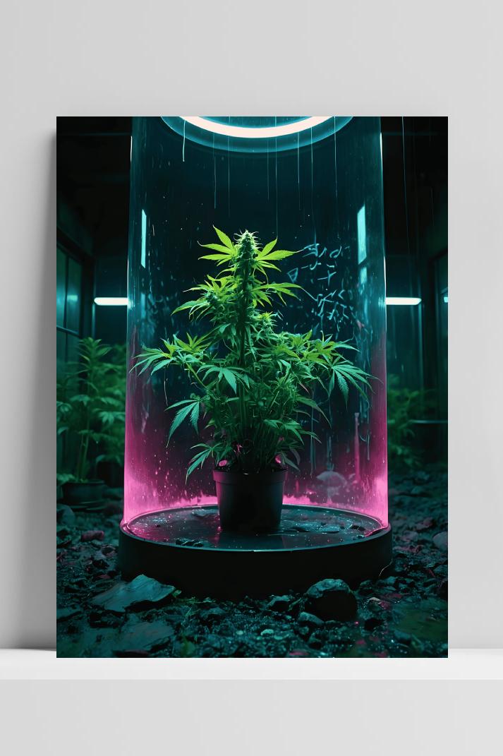 Trip Kruiden Pot op 3mm aluminium dibond