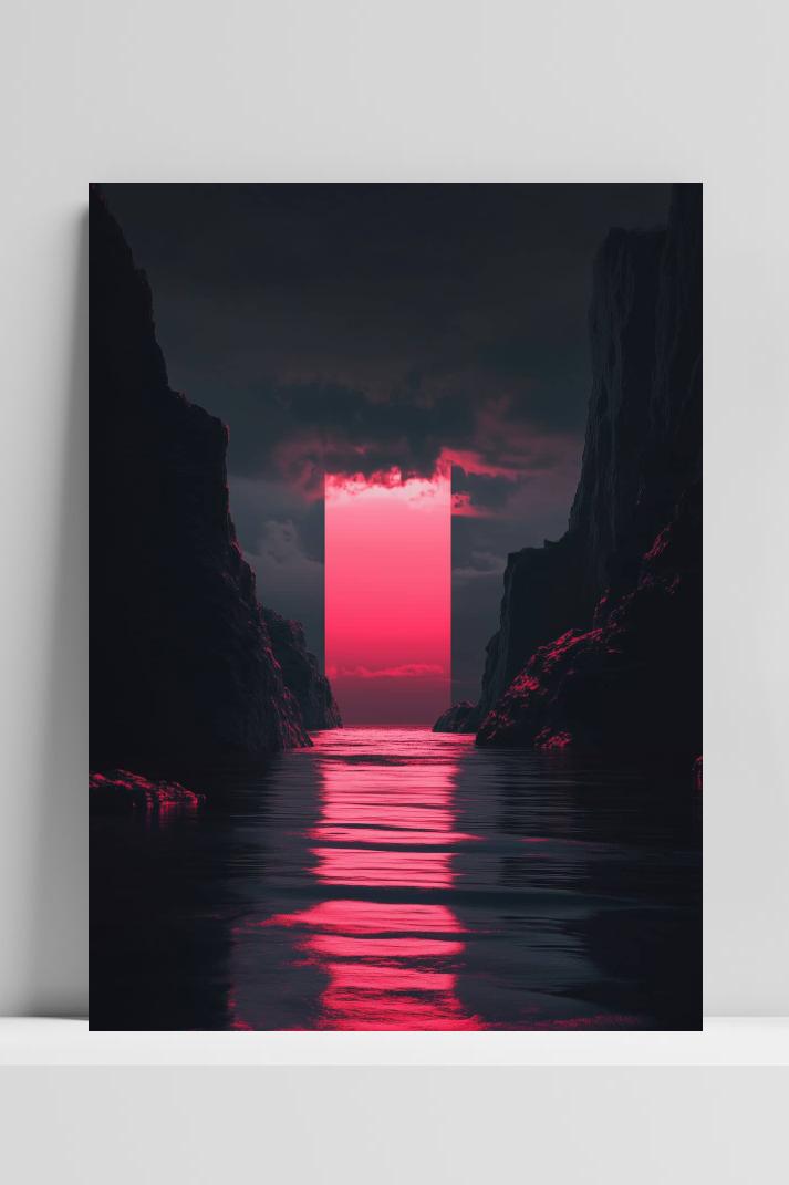 Lichtstraal op 3mm aluminium dibond