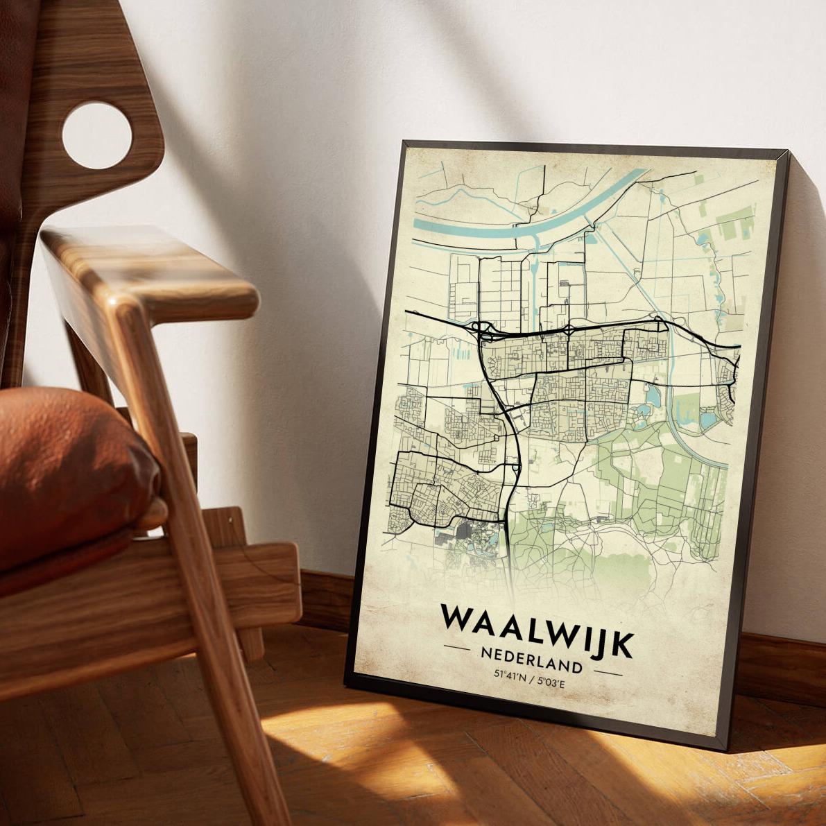 Waalwijk Vintage poster sfeerbeeld 1