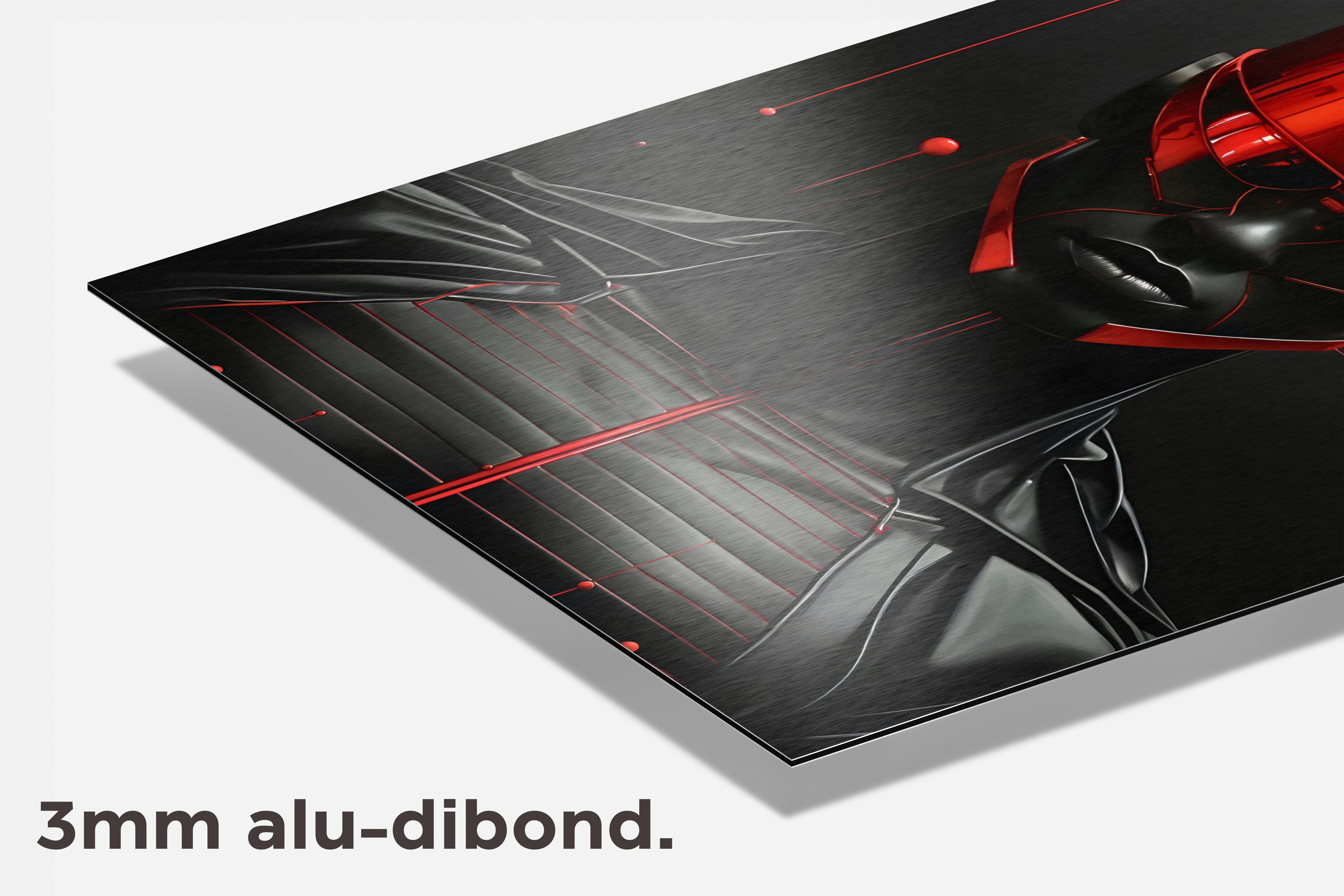 Sci-Fi Neon Robot dibond detail