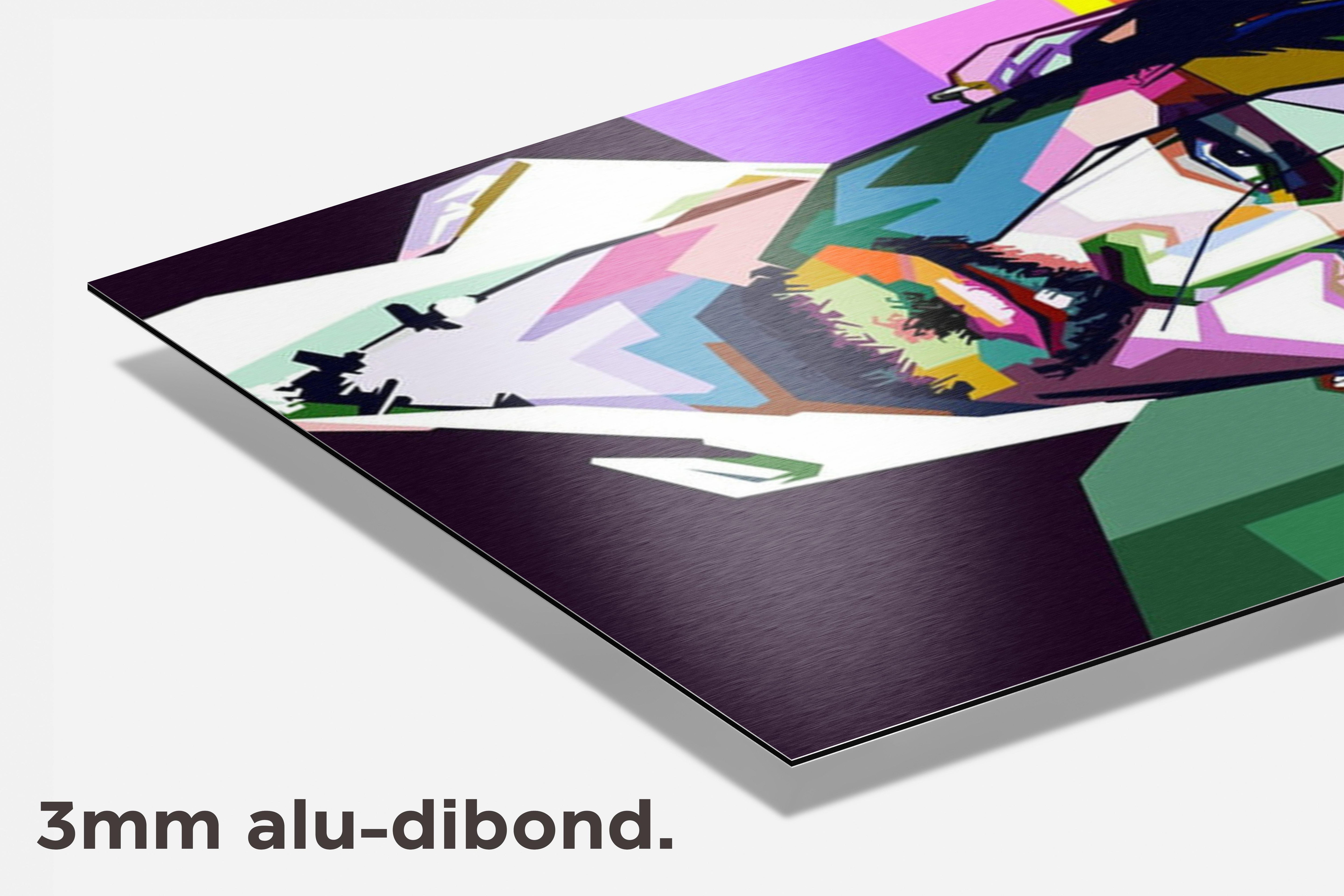 Johnny Depp Wpap dibond detail