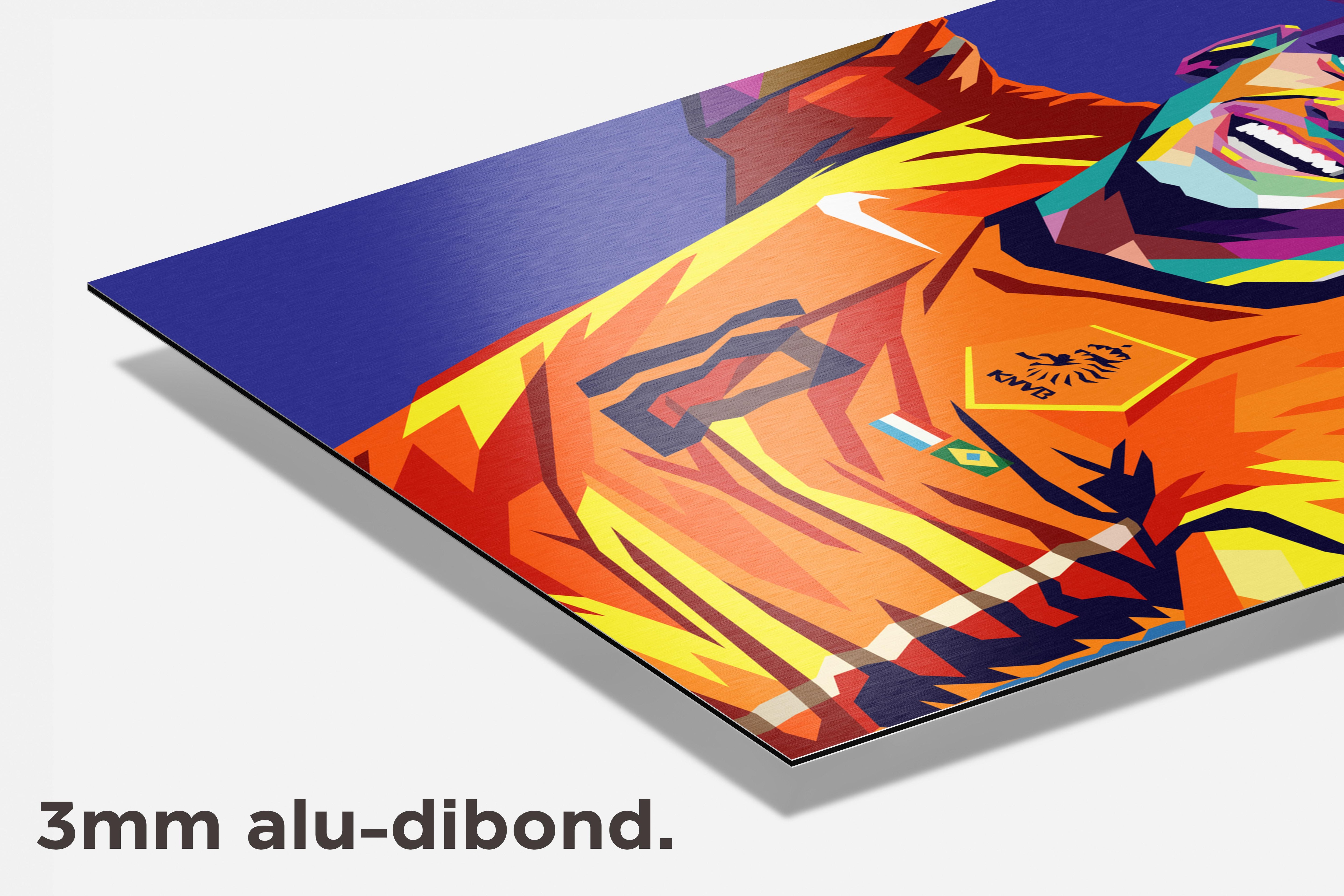 Wesley Sneijder Pop art dibond detail