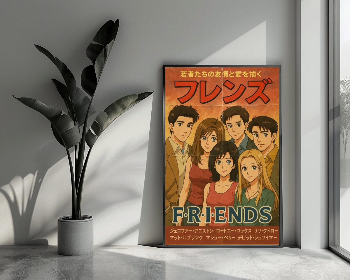 Friends Manga poster van 25 Artstreet