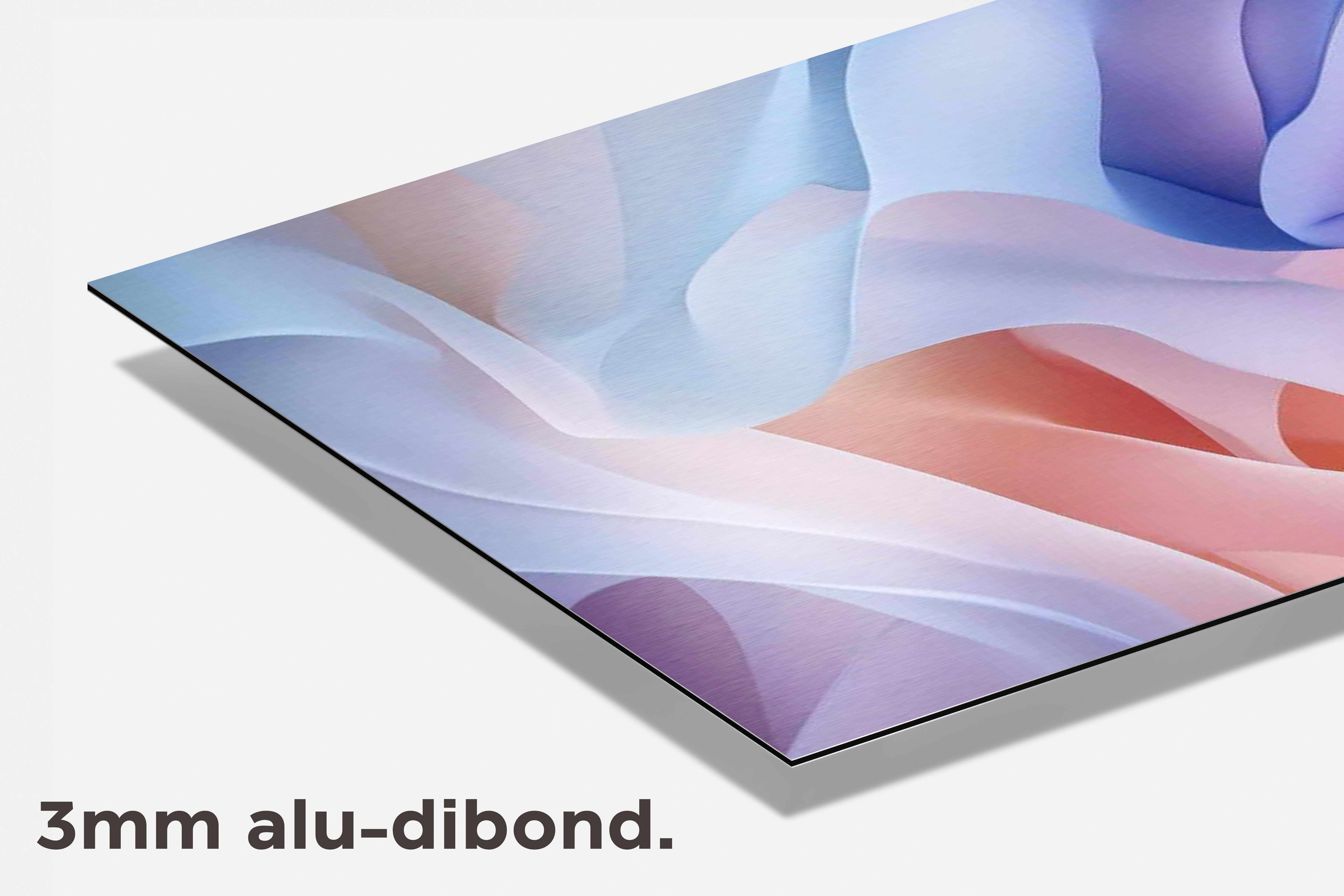 Pastel Abstract dibond detail