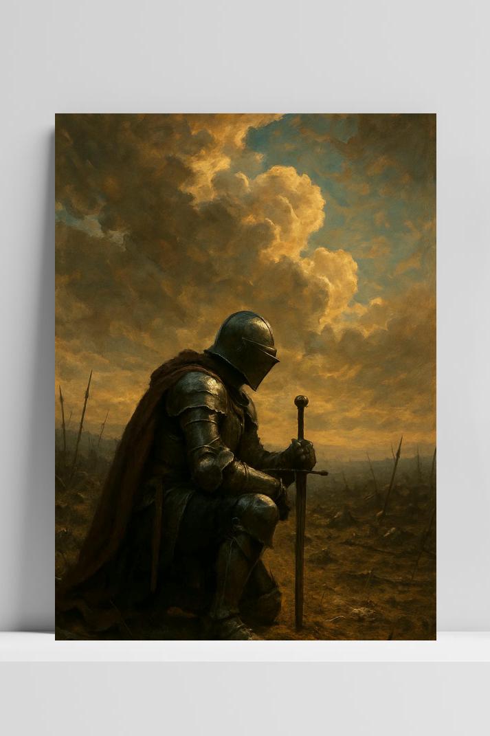 Knight Armor op 3mm aluminium dibond