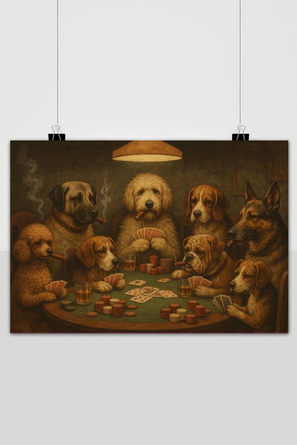 Dogs Poker poster van 25 Artstreet
