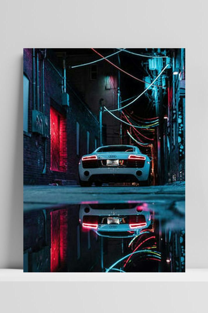 Audi Urban Poster op 3mm aluminium dibond