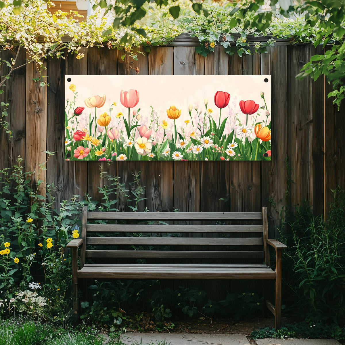 Póster de jardín Flores en un interior