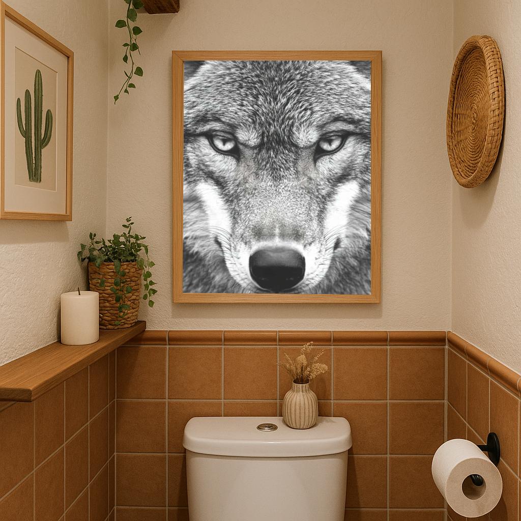 Wolf B&W poster sfeerbeeld 2