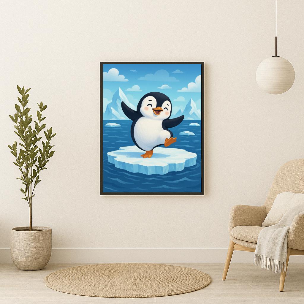 Penguin Iceberg Cartoon poster sfeerbeeld 2