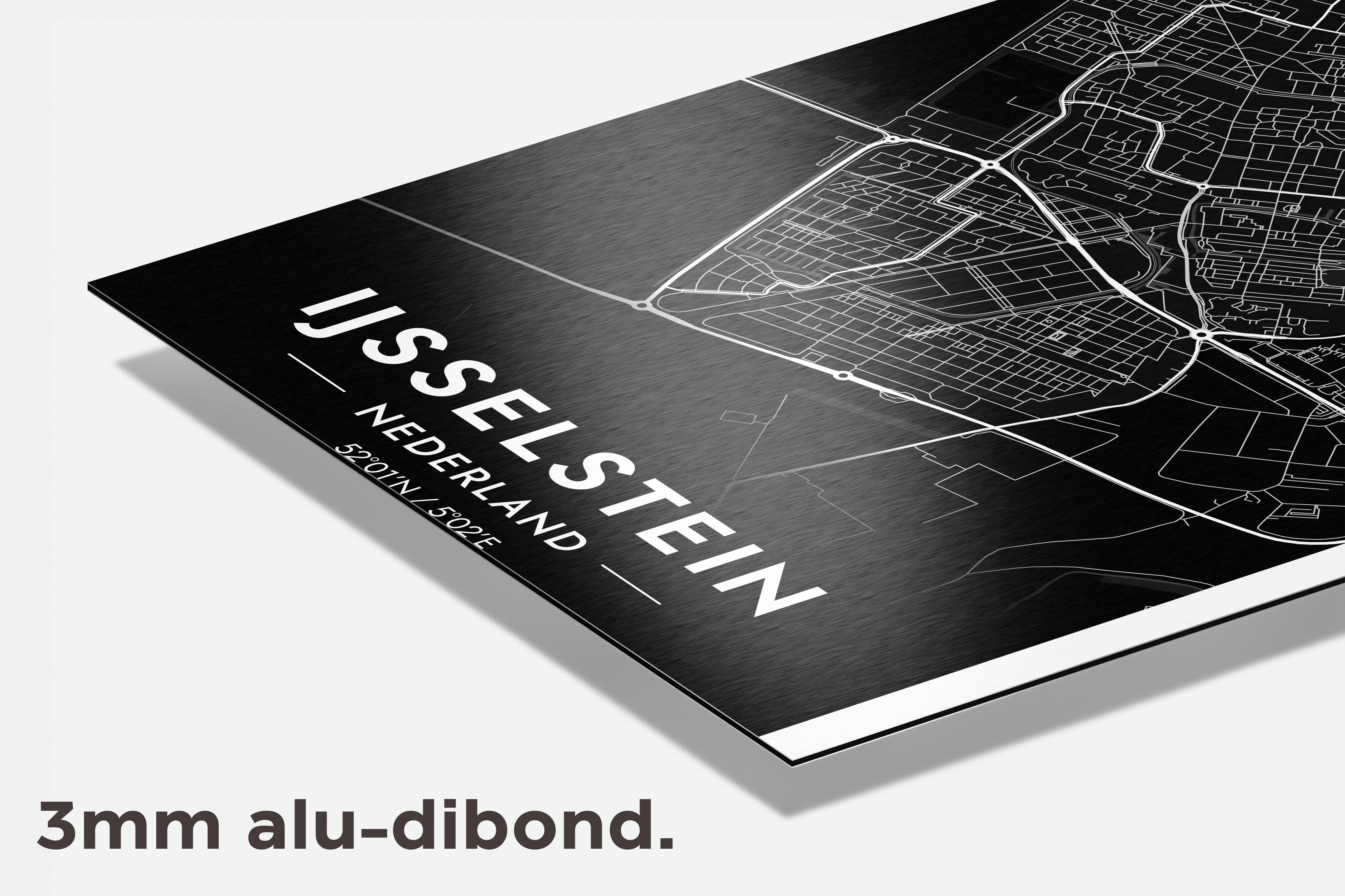 Ijsselstein Map dibond detail