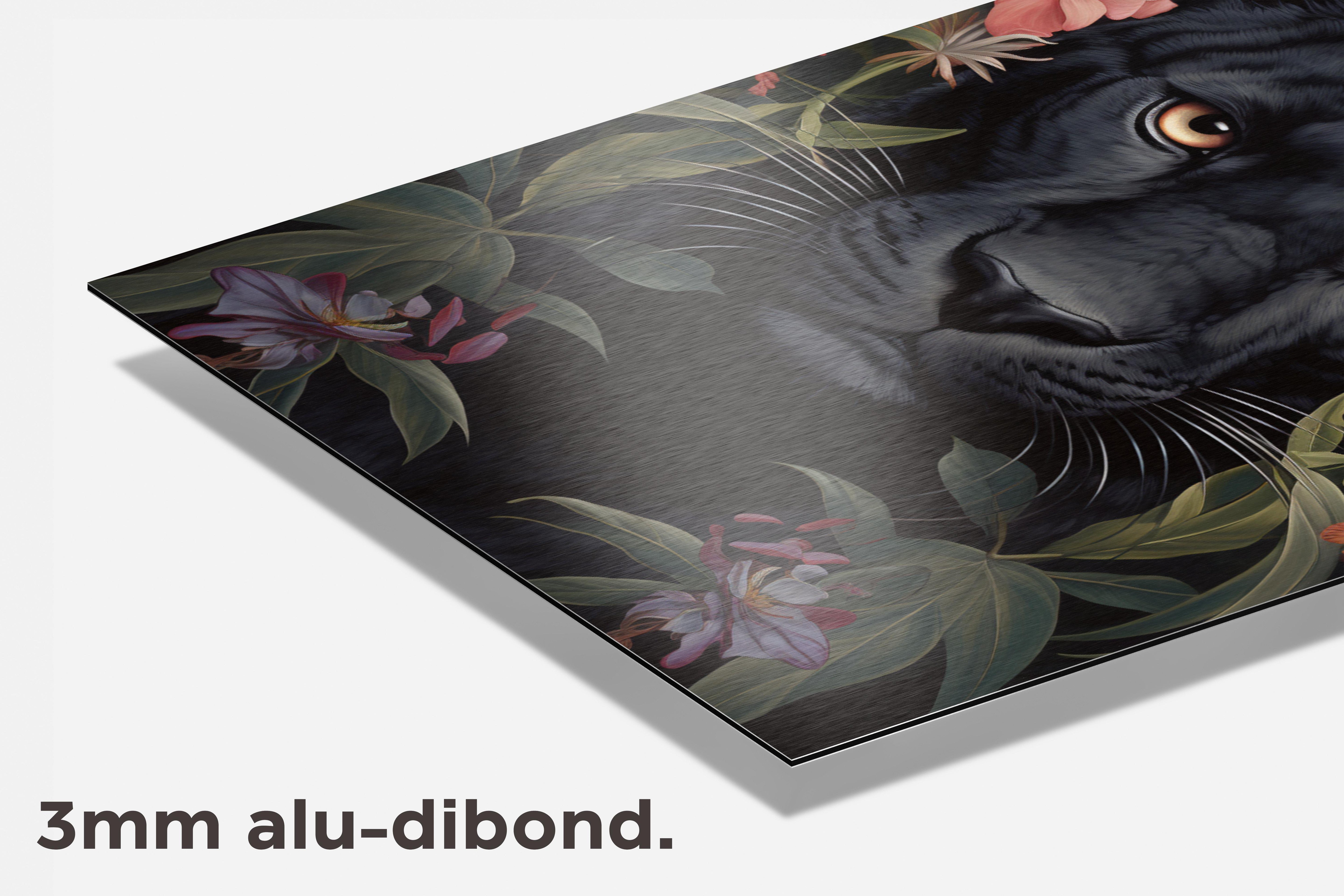 Zwarte Panter dibond detail