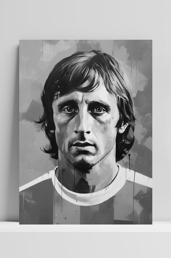 Cruyff Abstract op 3mm aluminium dibond