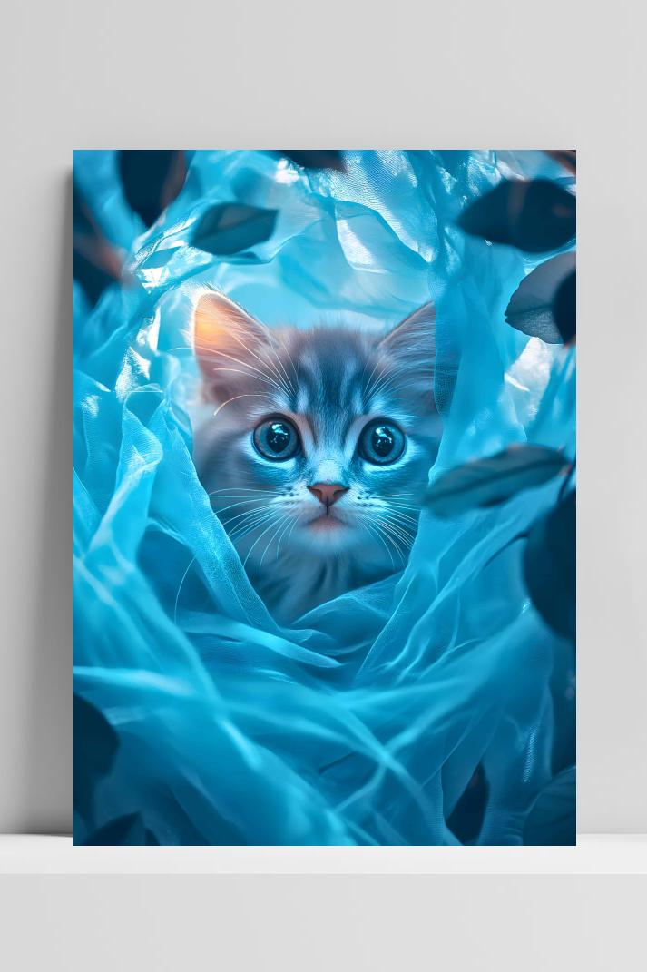 Kat op 3mm aluminium dibond