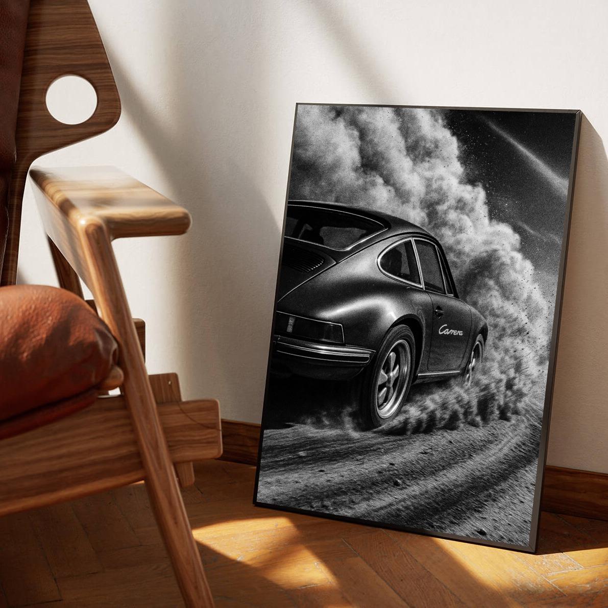 Carrera Car B&W poster sfeerbeeld 1