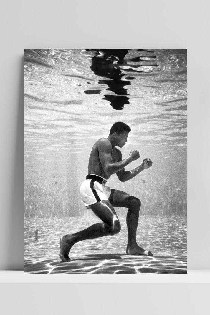 Muhammad Ali op 3mm aluminium dibond