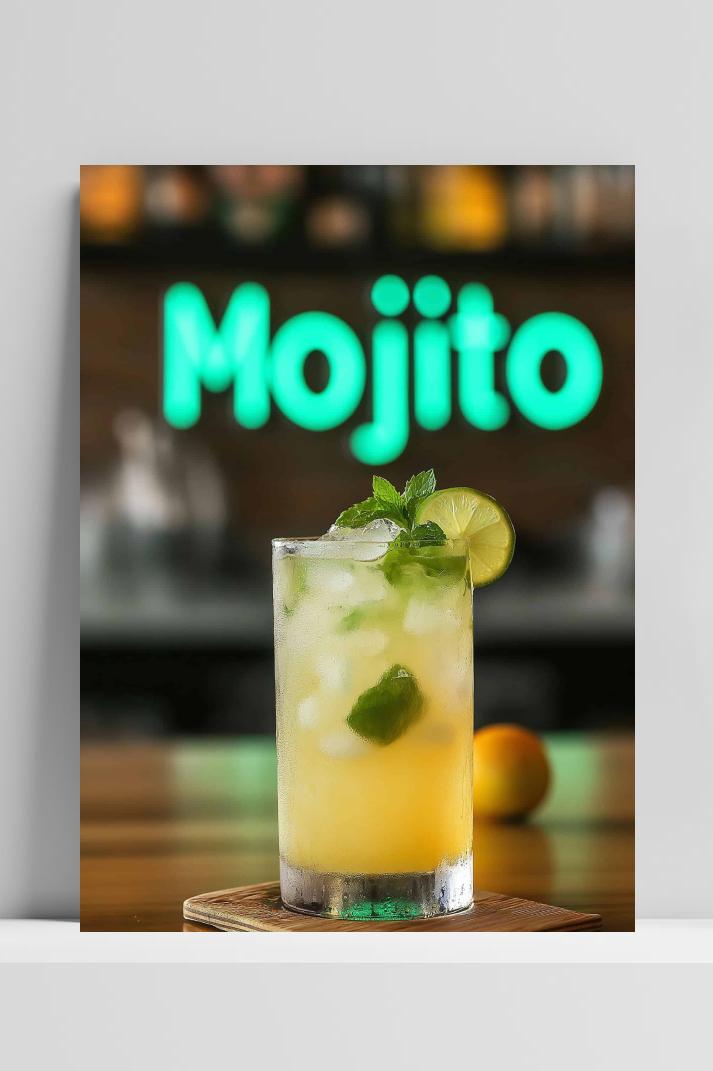 Mojito op 3mm aluminium dibond