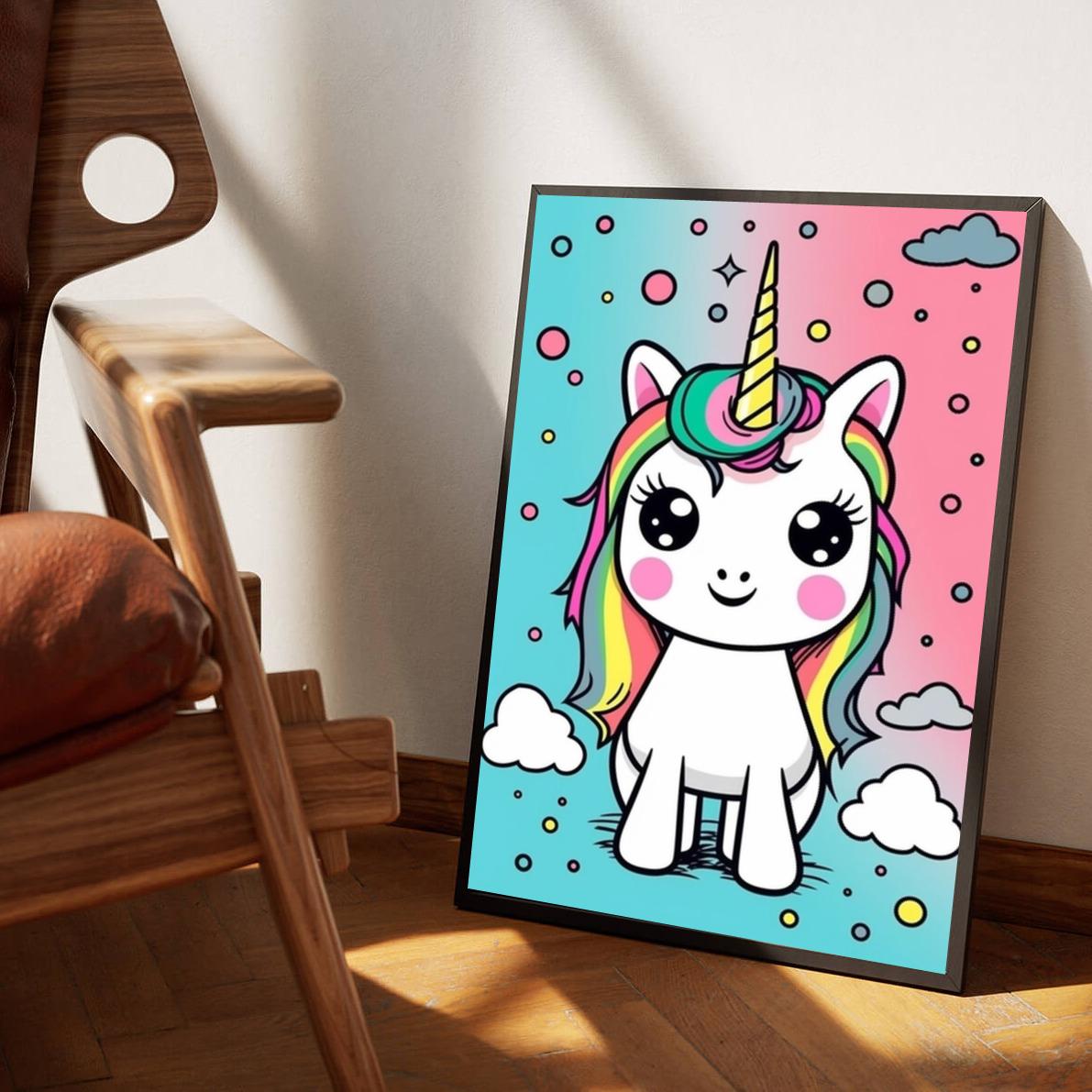 Unicorn Drawing poster sfeerbeeld 1
