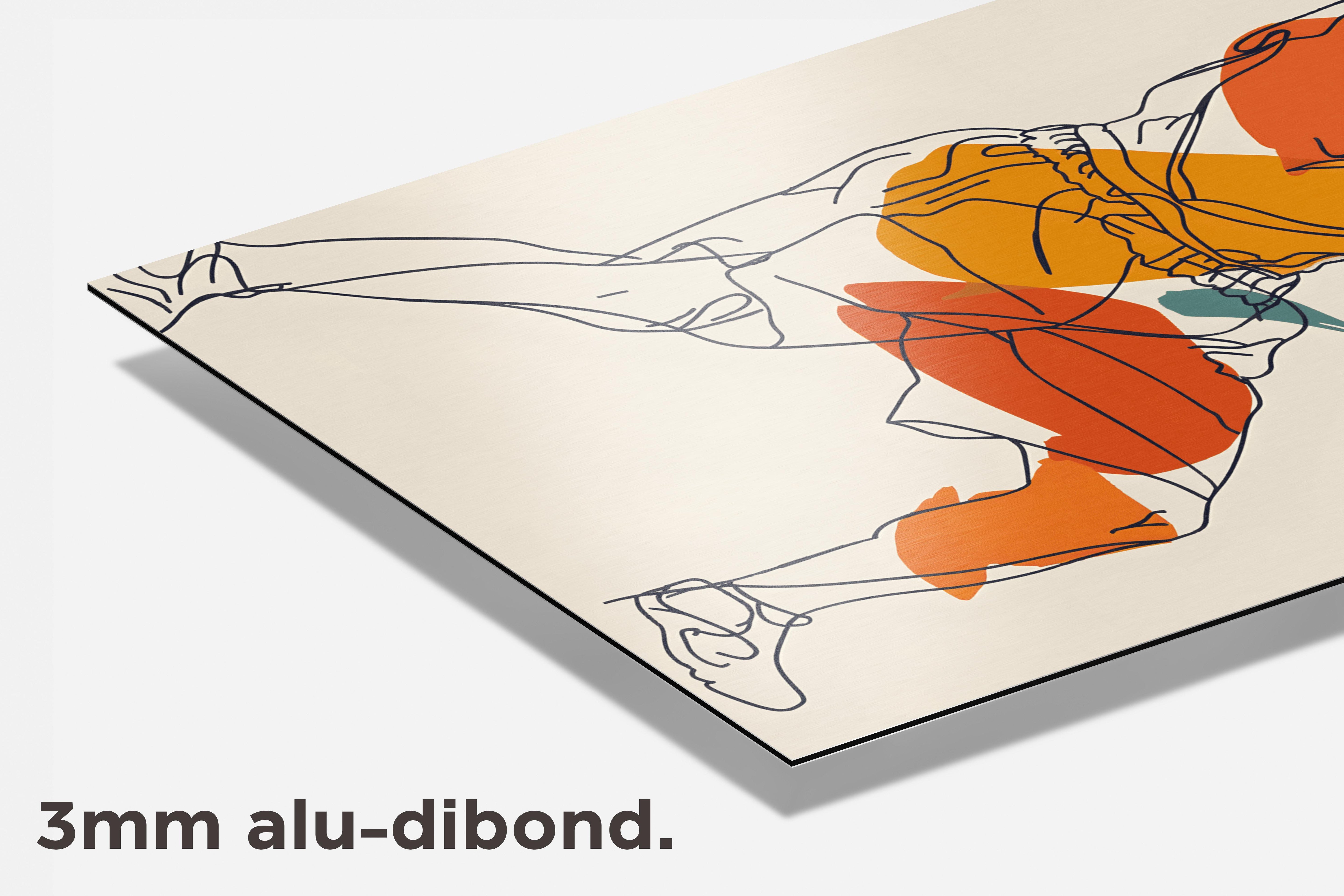 Boks Lijnkunst dibond detail