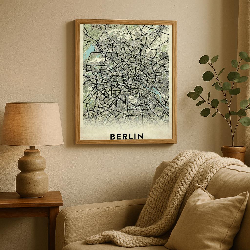 Berlin Deutschland Vintage poster sfeerbeeld 2