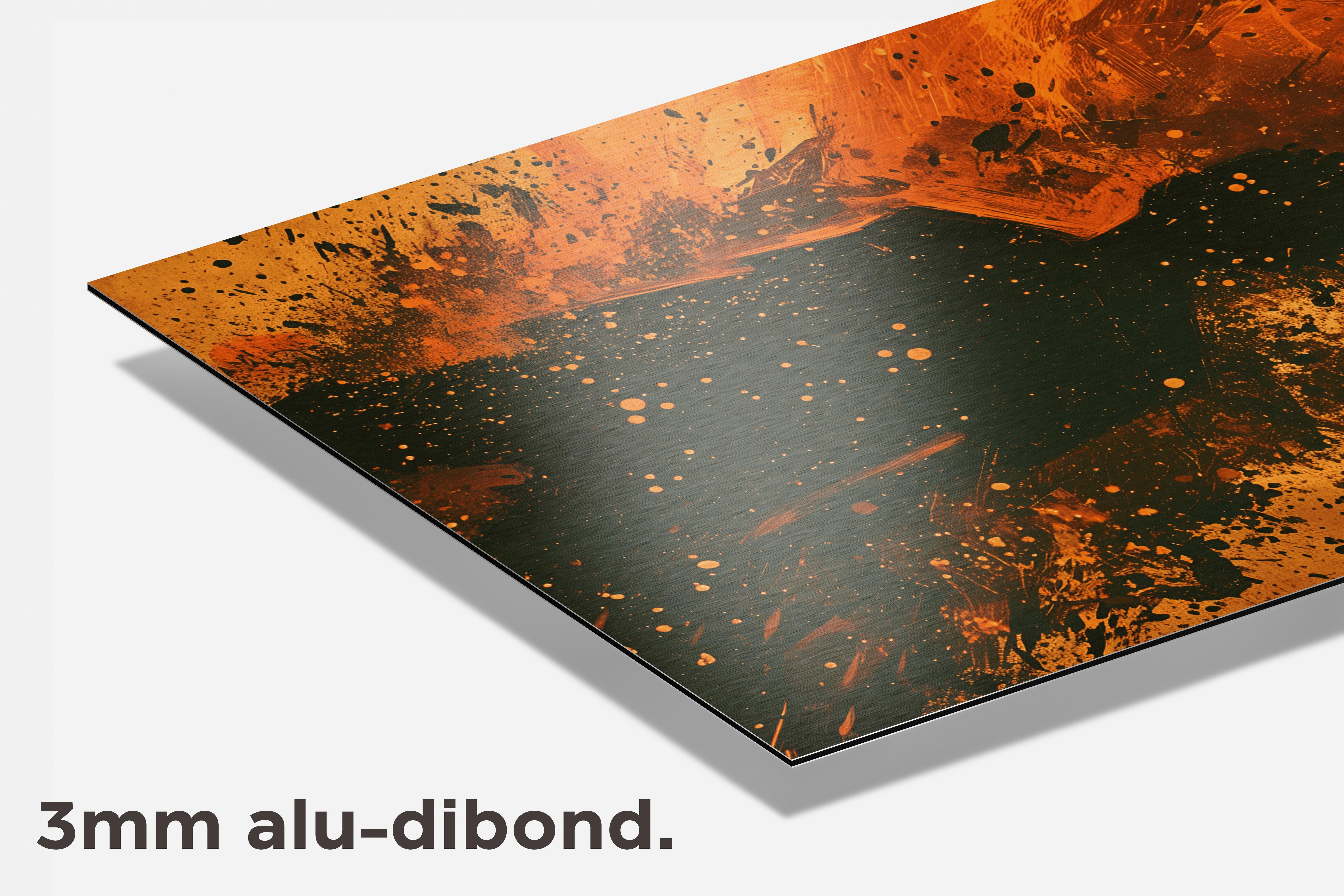 Silhoutte Splash dibond detail