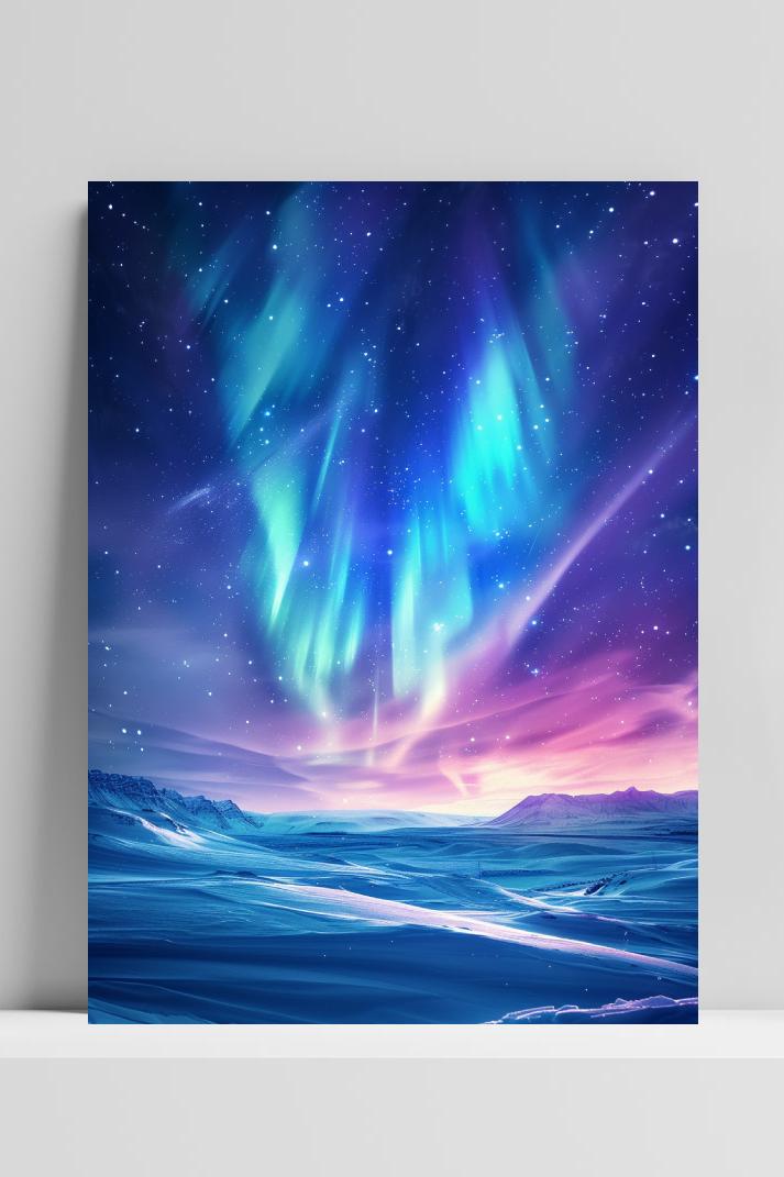 Noorderlicht op 3mm aluminium dibond