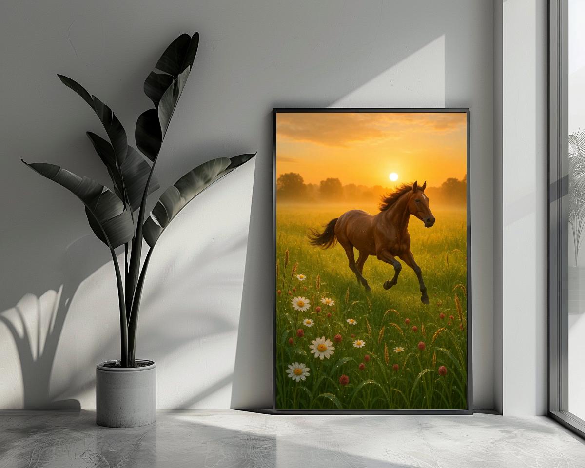 Horse Field poster van 25 Artstreet