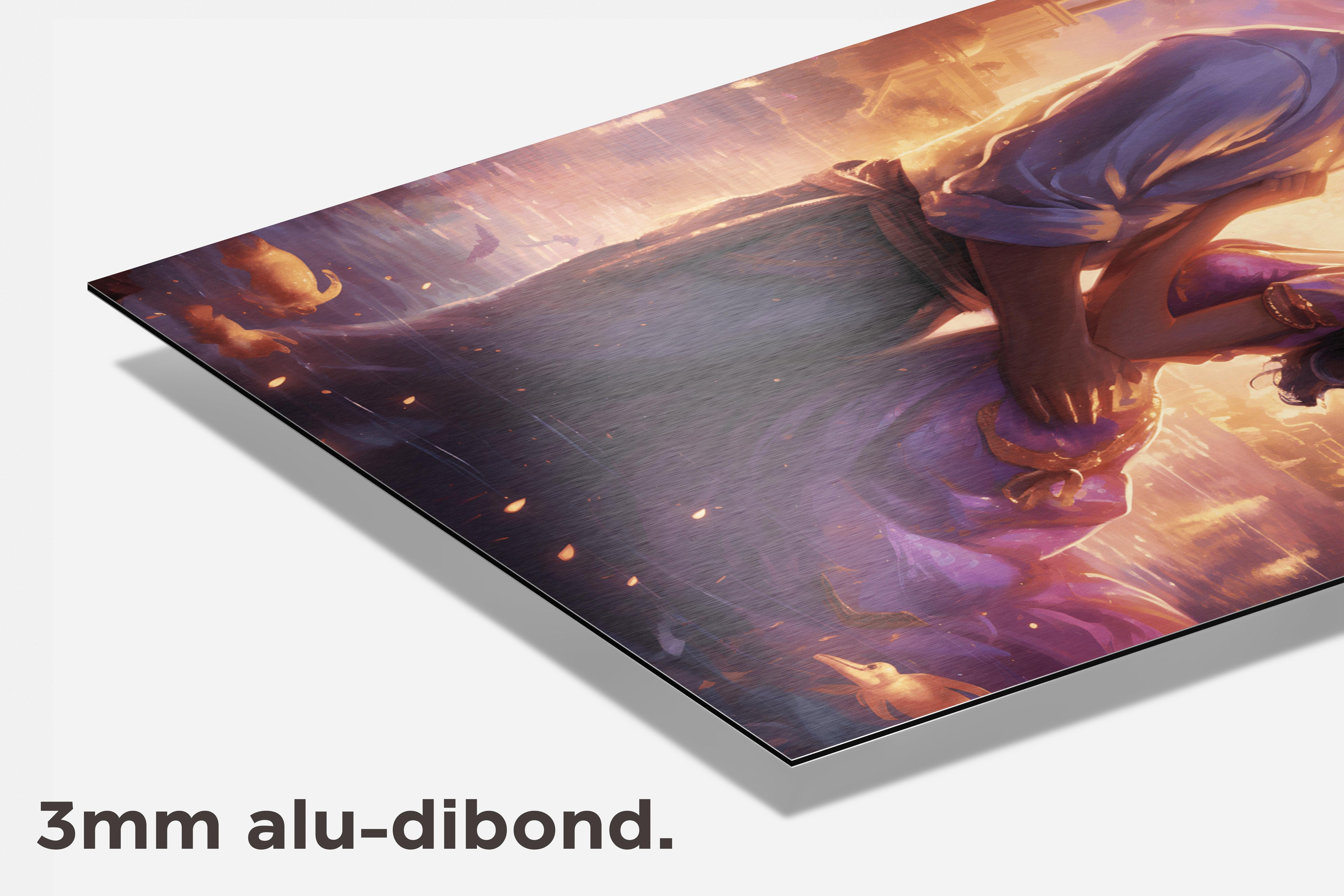 Aladdin en Jasmine dibond detail