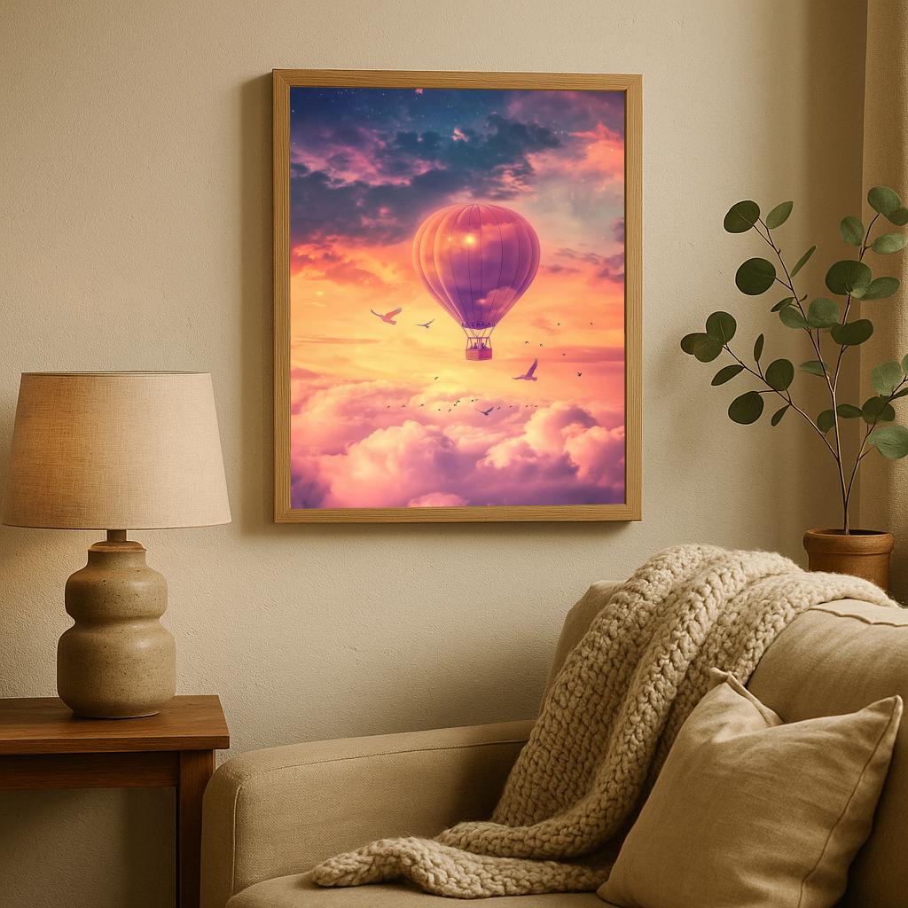 Air Balloon Cartoon poster sfeerbeeld 1