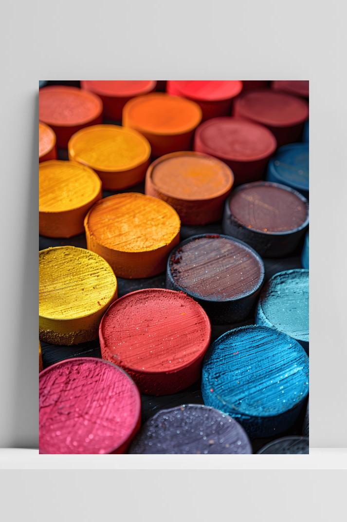 Cirkel Kleurenpalet op 3mm aluminium dibond