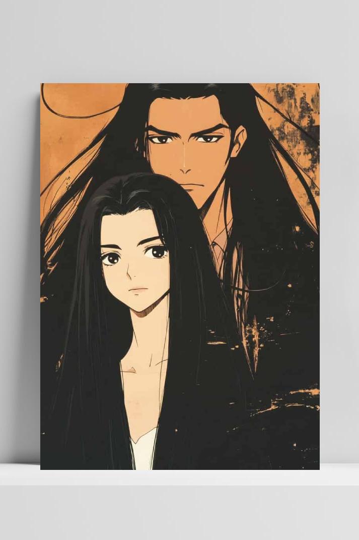 Manga Koppel op 3mm aluminium dibond