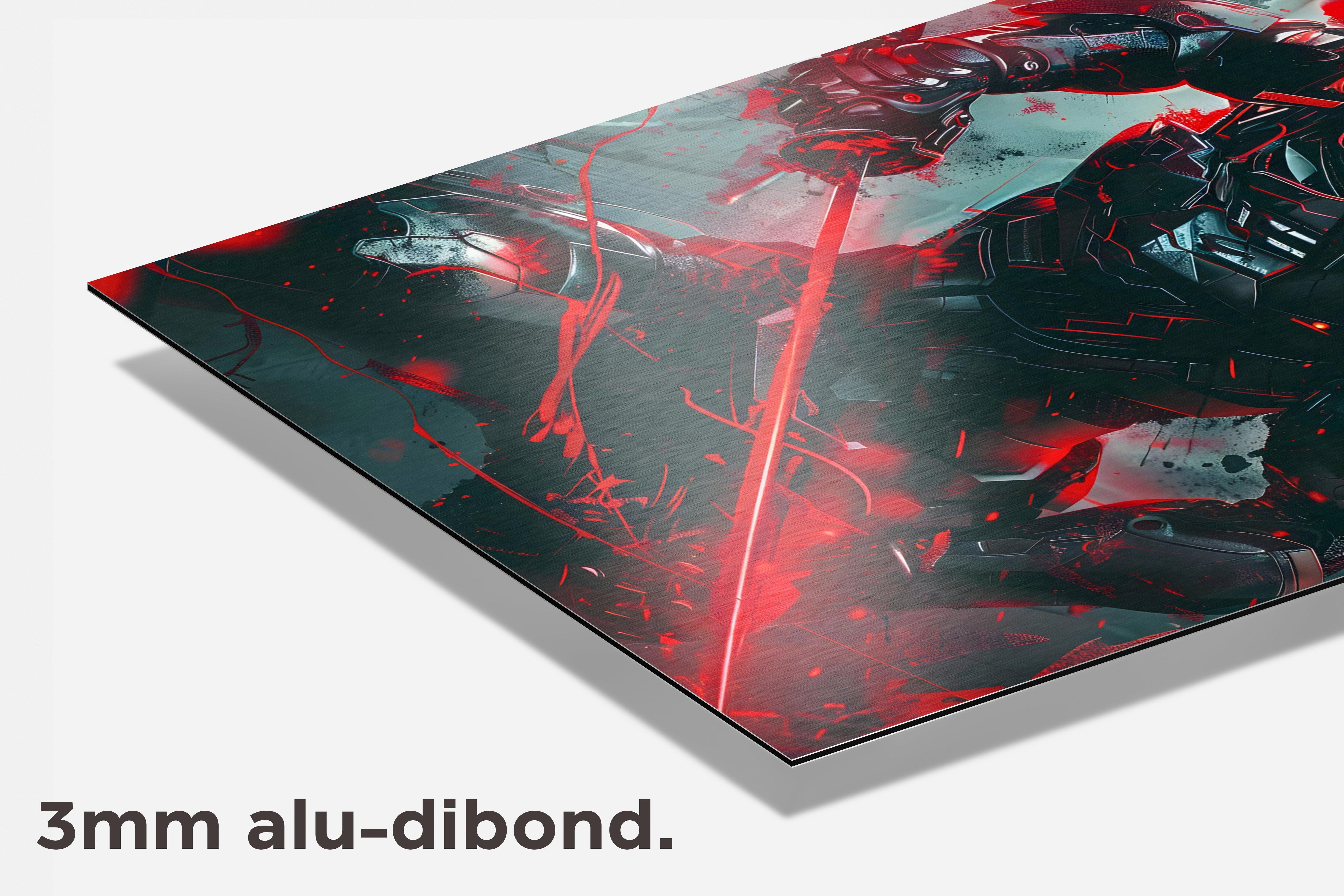 Robot Soldaat dibond detail